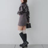 チェック切替ニットミニワンピース | NICE CLAUP / OLIVE des OLIVE　OUTLET | 詳細画像14 