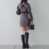 チェック切替ニットミニワンピース | NICE CLAUP / OLIVE des OLIVE　OUTLET | 詳細画像15 