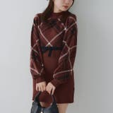 チェック切替ニットミニワンピース | NICE CLAUP / OLIVE des OLIVE　OUTLET | 詳細画像17 