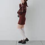 チェック切替ニットミニワンピース | NICE CLAUP / OLIVE des OLIVE　OUTLET | 詳細画像24 