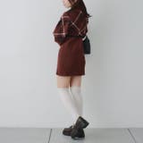 チェック切替ニットミニワンピース | NICE CLAUP / OLIVE des OLIVE　OUTLET | 詳細画像25 