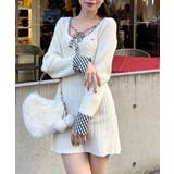 ケーブルニットミニワンピース | RMAF NICE CLAUP / OLIVE des OLIVE | 詳細画像1