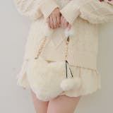 ポンポン付き ハートファーバッグ | RMAF　NICE CLAUP / OLIVE des OLIVE | 詳細画像2 