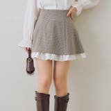 【セットアップ対応】ハイウエスト裾チラリミニスカート | RMAF　NICE CLAUP / OLIVE des OLIVE | 詳細画像8 