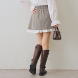 【セットアップ対応】ハイウエスト裾チラリミニスカート | RMAF　NICE CLAUP / OLIVE des OLIVE | 詳細画像11 