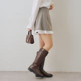 【セットアップ対応】ハイウエスト裾チラリミニスカート | RMAF　NICE CLAUP / OLIVE des OLIVE | 詳細画像12 