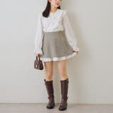 【セットアップ対応】ハイウエスト裾チラリミニスカート | RMAF　NICE CLAUP / OLIVE des OLIVE | 詳細画像13 