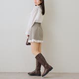 【セットアップ対応】ハイウエスト裾チラリミニスカート | RMAF　NICE CLAUP / OLIVE des OLIVE | 詳細画像15 