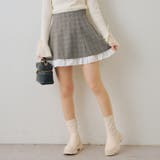 【セットアップ対応】ハイウエスト裾チラリミニスカート | RMAF　NICE CLAUP / OLIVE des OLIVE | 詳細画像17 