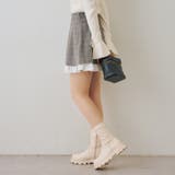 【セットアップ対応】ハイウエスト裾チラリミニスカート | RMAF　NICE CLAUP / OLIVE des OLIVE | 詳細画像19 