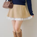 【セットアップ対応】ハイウエスト裾チラリミニスカート | RMAF　NICE CLAUP / OLIVE des OLIVE | 詳細画像25 