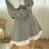 柄1 | 【セットアップ対応】ハイウエスト裾チラリミニスカート | RMAF　NICE CLAUP / OLIVE des OLIVE