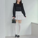 2段バルーンミニスカート | RMAF　NICE CLAUP / OLIVE des OLIVE | 詳細画像10 