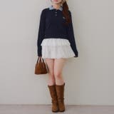 2段バルーンミニスカート | RMAF NICE CLAUP / OLIVE des OLIVE | 詳細画像3