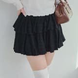 ブラック | 2段バルーンミニスカート | RMAF　NICE CLAUP / OLIVE des OLIVE