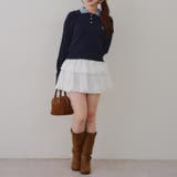 2段バルーンミニスカート | RMAF NICE CLAUP / OLIVE des OLIVE | 詳細画像5