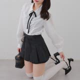 リボン付プリーツスカパン | RMAF　NICE CLAUP / OLIVE des OLIVE | 詳細画像4 