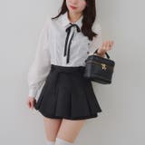 リボン付プリーツスカパン | RMAF　NICE CLAUP / OLIVE des OLIVE | 詳細画像5 