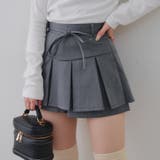 トップグレー | リボン付プリーツスカパン | RMAF　NICE CLAUP / OLIVE des OLIVE