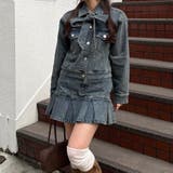 【セットアップ対応】デニムプリーツミニスカート | RMAF　NICE CLAUP / OLIVE des OLIVE | 詳細画像14 