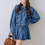 【セットアップ対応】レースアップミニプリーツスカート | RMAF　NICE CLAUP / OLIVE des OLIVE | 詳細画像8 