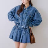 【セットアップ対応】レースアップミニプリーツスカート | RMAF　NICE CLAUP / OLIVE des OLIVE | 詳細画像10 