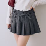 ブラック系 | 【セットアップ対応】レースアップミニプリーツスカート | RMAF　NICE CLAUP / OLIVE des OLIVE