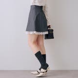 【セットアップ対応】裾レースミニスカート | RMAF　NICE CLAUP / OLIVE des OLIVE | 詳細画像24 