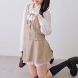 【セットアップ対応】裾レースミニスカート | RMAF　NICE CLAUP / OLIVE des OLIVE | 詳細画像8 