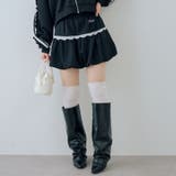 ブラック | 【セットアップ対応】レースバルーンミニスカート | RMAF　NICE CLAUP / OLIVE des OLIVE