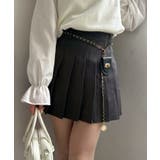 チャーム付プリーツミニスカート | NICE CLAUP / OLIVE des OLIVE　OUTLET | 詳細画像2 