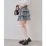 【セットアップ対応】サイドリボンティアードミニスカート | RMAF　NICE CLAUP / OLIVE des OLIVE | 詳細画像4 