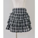 ブラック系 | 【セットアップ対応】サイドリボンティアードミニスカート | RMAF　NICE CLAUP / OLIVE des OLIVE