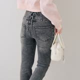 ブラック系 | 【S/M展開】後レースアップフレアパンツ | RMAF　NICE CLAUP / OLIVE des OLIVE