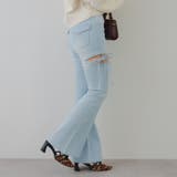 リボン付サイドスリットフレアパンツ | RMAF　NICE CLAUP / OLIVE des OLIVE | 詳細画像7 