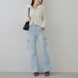 リボン付サイドスリットフレアパンツ | RMAF　NICE CLAUP / OLIVE des OLIVE | 詳細画像8 