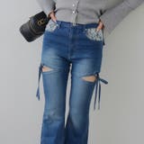 リボン付サイドスリットフレアパンツ | RMAF　NICE CLAUP / OLIVE des OLIVE | 詳細画像14 