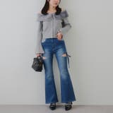 リボン付サイドスリットフレアパンツ | RMAF　NICE CLAUP / OLIVE des OLIVE | 詳細画像20 