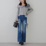 リボン付サイドスリットフレアパンツ | RMAF　NICE CLAUP / OLIVE des OLIVE | 詳細画像21 