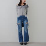 リボン付サイドスリットフレアパンツ | RMAF　NICE CLAUP / OLIVE des OLIVE | 詳細画像22 