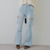 リボン付サイドスリットフレアパンツ | RMAF　NICE CLAUP / OLIVE des OLIVE | 詳細画像2 