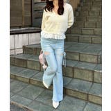 リボン付サイドスリットフレアパンツ | RMAF　NICE CLAUP / OLIVE des OLIVE | 詳細画像50 