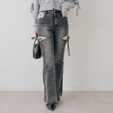 リボン付サイドスリットフレアパンツ | RMAF　NICE CLAUP / OLIVE des OLIVE | 詳細画像29 