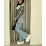 リボン付サイドスリットフレアパンツ | RMAF　NICE CLAUP / OLIVE des OLIVE | 詳細画像53 