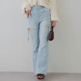 リボン付サイドスリットフレアパンツ | RMAF　NICE CLAUP / OLIVE des OLIVE | 詳細画像3 