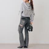 リボン付サイドスリットフレアパンツ | RMAF　NICE CLAUP / OLIVE des OLIVE | 詳細画像38 