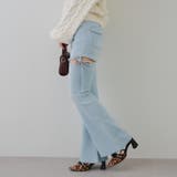 リボン付サイドスリットフレアパンツ | RMAF　NICE CLAUP / OLIVE des OLIVE | 詳細画像5 