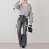 リボン付サイドスリットフレアパンツ | RMAF　NICE CLAUP / OLIVE des OLIVE | 詳細画像36 