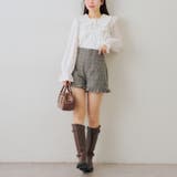 【セットアップ対応】裾フリルショートパンツ | RMAF　NICE CLAUP / OLIVE des OLIVE | 詳細画像6 