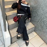 【セットアップ対応】ラメ裏毛スウェットパンツ | RMAF　NICE CLAUP / OLIVE des OLIVE | 詳細画像11 